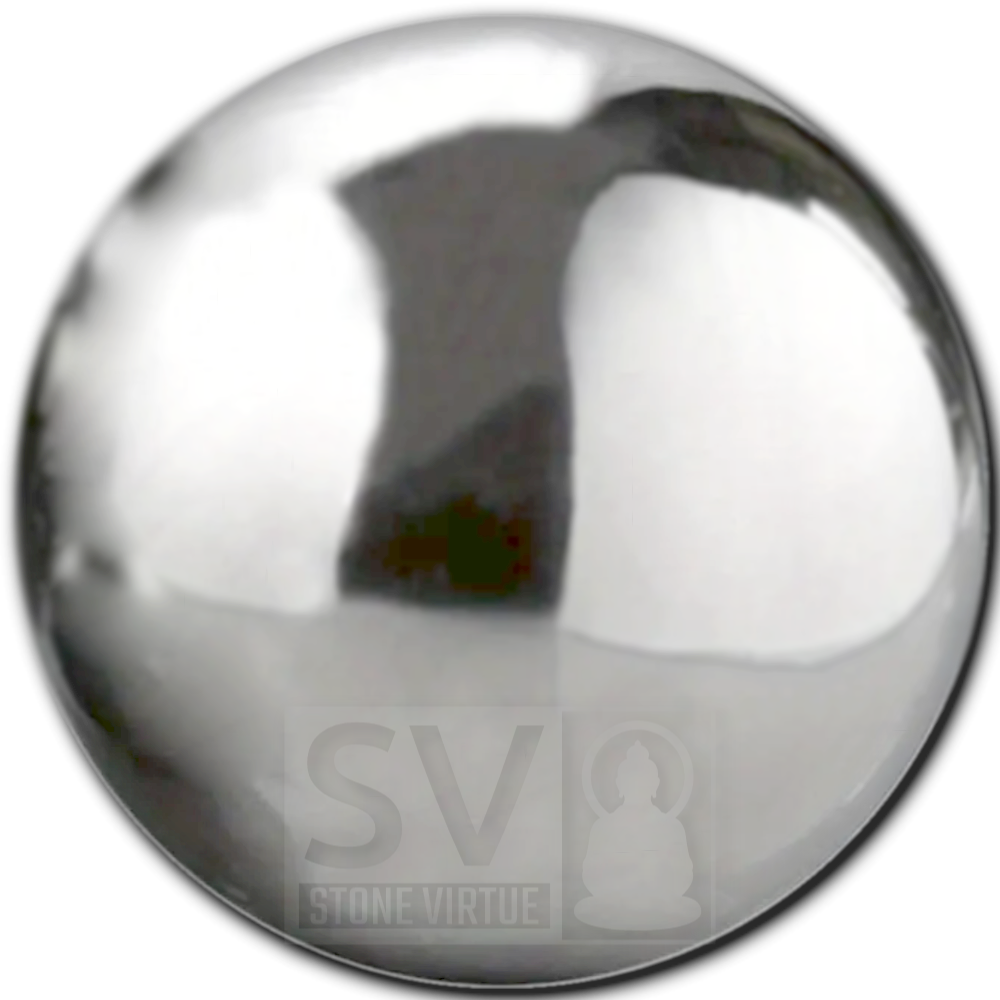 8mm natural Hematite bead, known for grounding and protective qualities, enhancing focus, strength, and emotional balance.