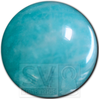 8mm natural Amazonite gemstone bead, known for balancing emotions, promoting harmony, and enhancing communication and courage.