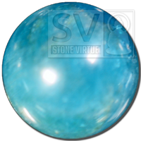 8mm natural Blue Apatite bead, known for enhancing focus, motivation, and aiding in communication and personal growth.