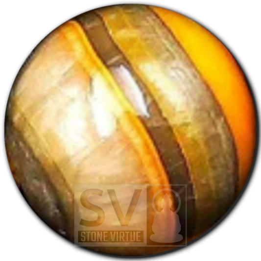 8mm natural Bumblebee Jasper bead, valued for inspiring creativity, personal power, and positivity.