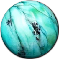 8mm natural Chrysocolla bead, known for promoting communication, soothing emotions, and fostering empowerment and harmony.