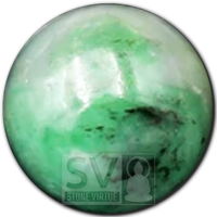 8mm natural Emerald bead, revered for its healing properties, enhancing love, compassion, and emotional balance.