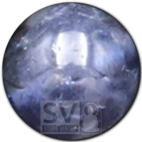 8mm natural Iolite bead, associated with intuition, spiritual insight, and enhancing vision and inner strength.
