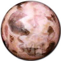 8mm natural Rhodochrosite bead, known for fostering love, compassion, and emotional healing, promoting joy and self-worth.
