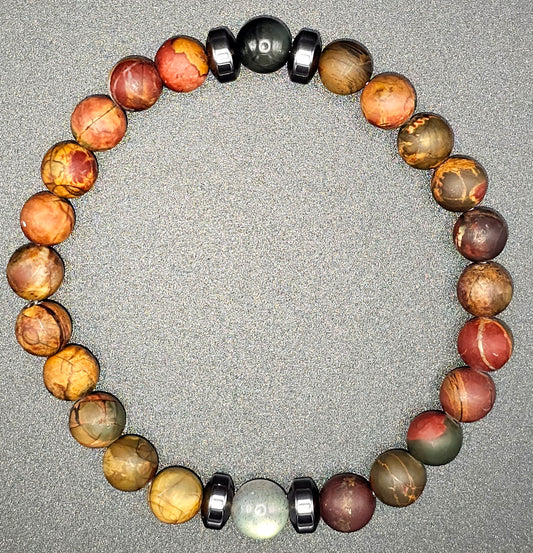 Custom bracelet made with protective stones that shield against negative energies and enhance resilience.